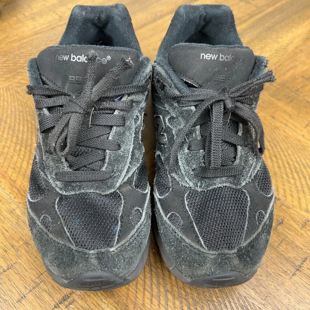 New Balance 993 Shoes GS Boys 3.5 Black Suede Running Sneakers GC993TB‎